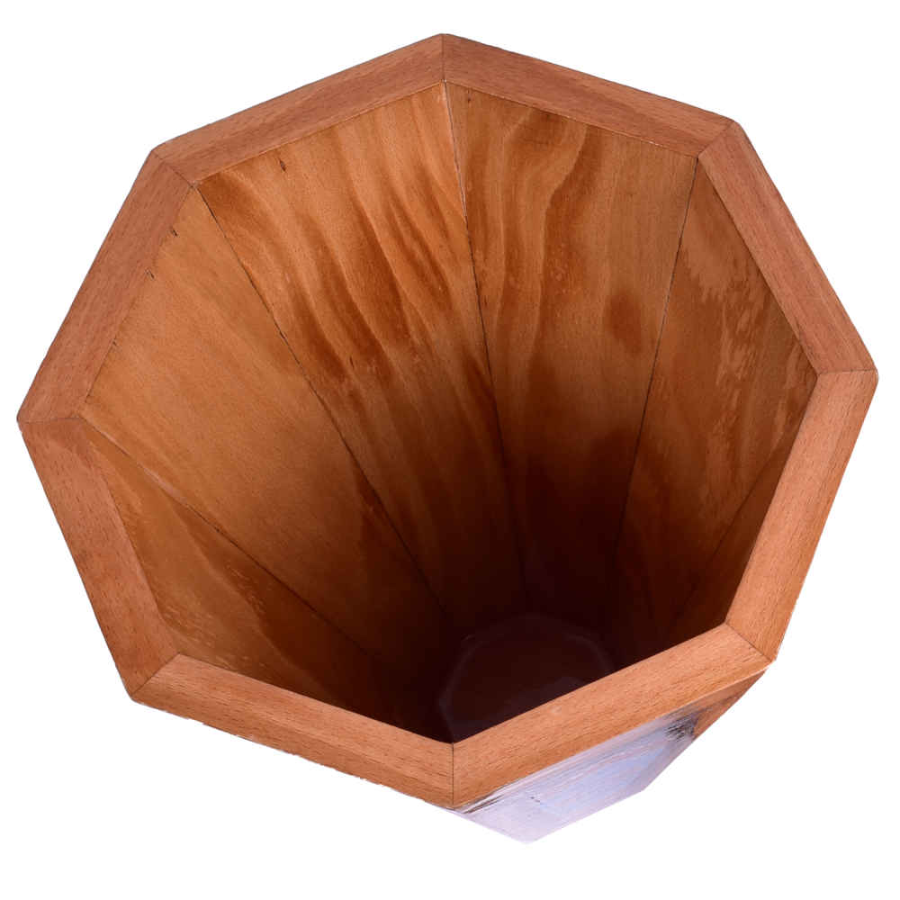 سلة نفايات خشبية إيرانية – نمط خاتمكاري شكر