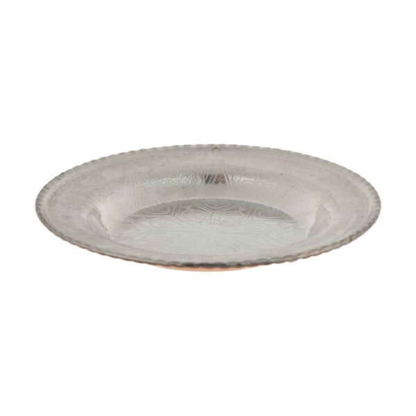 طبق تقديم العشاء النحاسي الإيراني - طراز آدينا