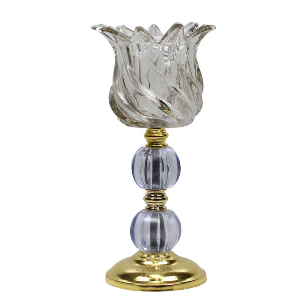 شمعدان كريستال بشكل توليب موديل لاله (2x)