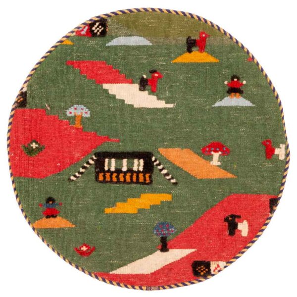 غطاء وسادة كليم إيراني منسوج يدويًا موديل حميد