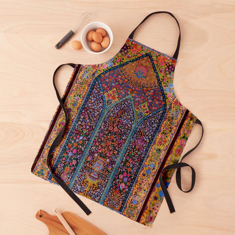 مريلة المطبخ من الكتان الإيراني نموذج قاليش