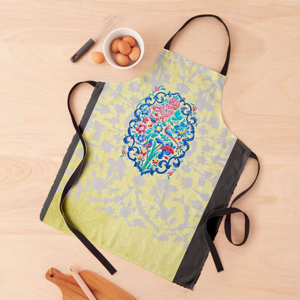 مريلة المطبخ من الكتان الإيراني نموذج بارانده