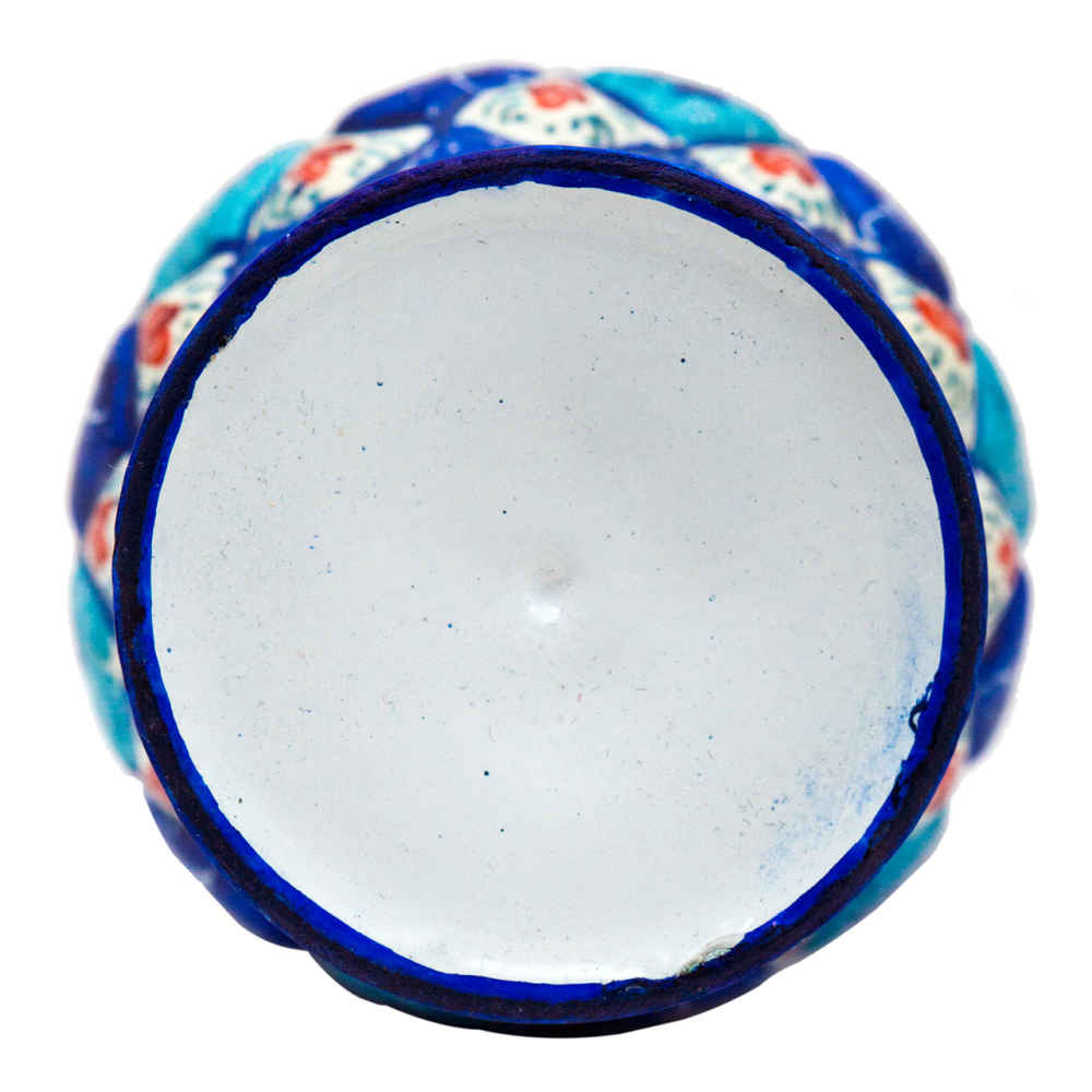 مزهرية نحاسية زخرفية بميناكاري إيراني ساراهي