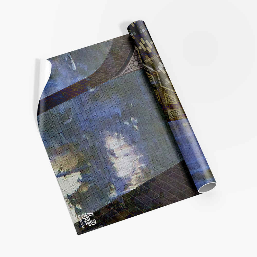 ورق حائط الخط الفارسي نموذج هيچ للمساحات الداخلية الحديثة