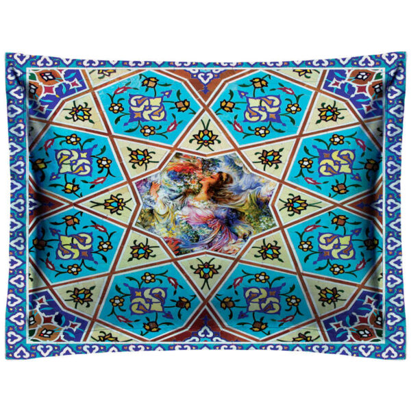 غطاء مخدة مخمل إيراني – حجم قياسي موديل رخ (x2)