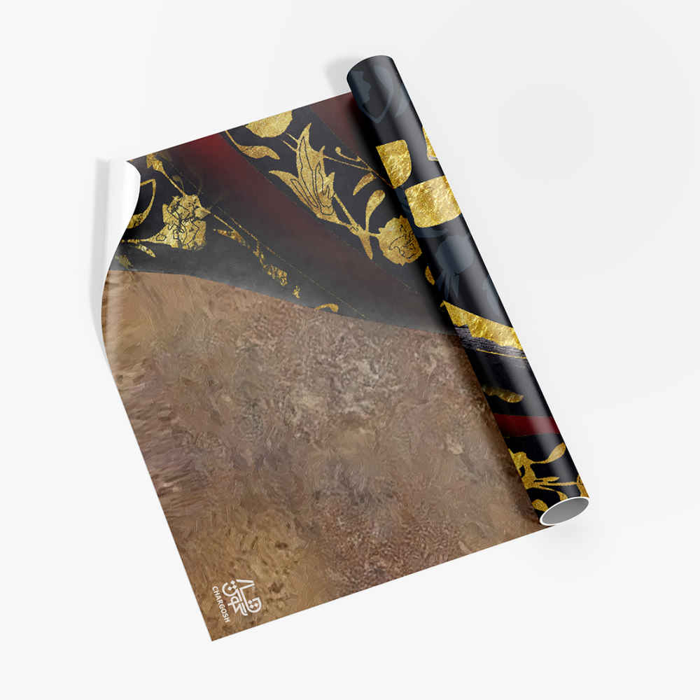 ورق حائط الخط الفارسي نموذج حصان للمساحات الداخلية الحديثة