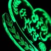 مصباح LED ثلاثي الأبعاد إيراني - اقتباس الحب "شهر دل"