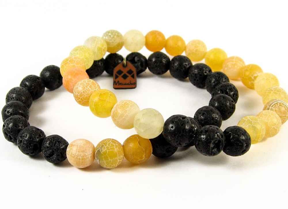 مجموعة من 2 سوار خرز للرجال والنساء – نموذج خورشيد