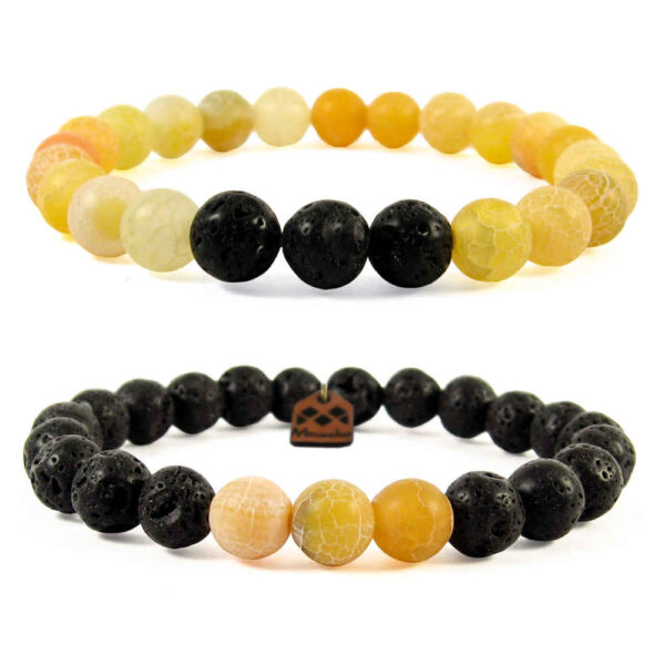 مجموعة من 2 سوار خرز للرجال والنساء – نموذج خورشيد