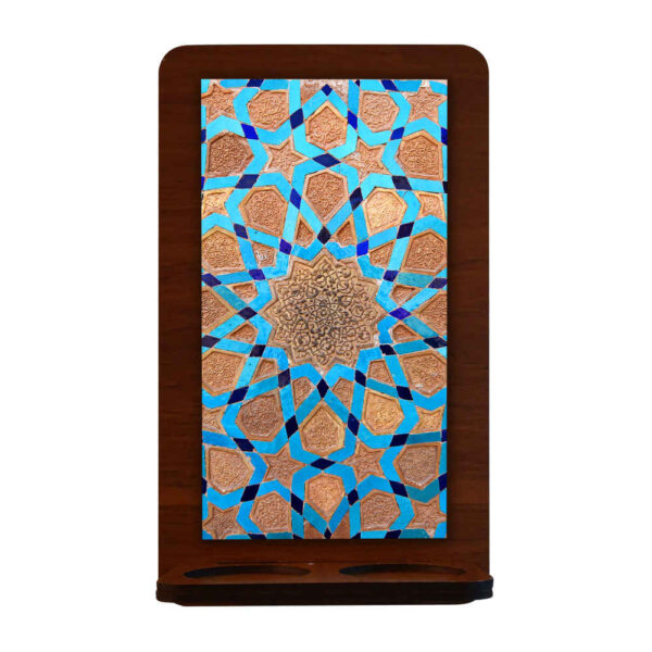 شمعدان الحائط الخشبي للشموع الصغيرة آيدا (×2)