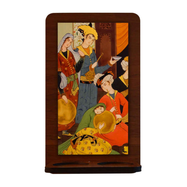 شمعدان الحائط الخشبي للشموع الصغيرة عازر (×2)