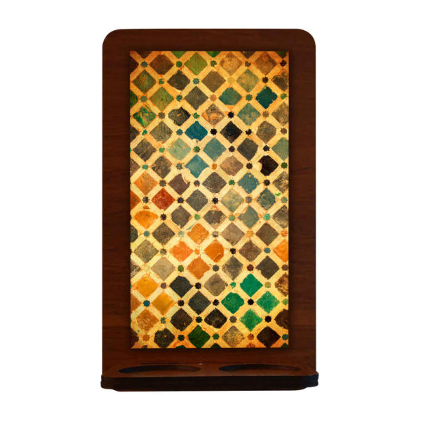 شمعدان الحائط الخشبي للشموع الصغيرة بهار (×2)