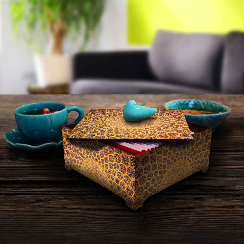 صندوق تنظيم الحلوى الخشبي نموذج گنبد