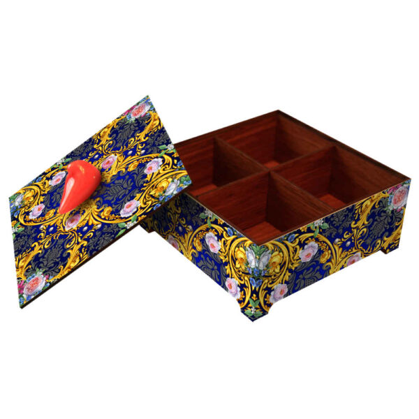 صندوق تنظيم الحلوى الخشبي نموذج رایکا