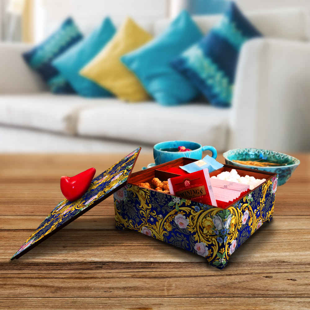 صندوق تنظيم الحلوى الخشبي نموذج رایکا