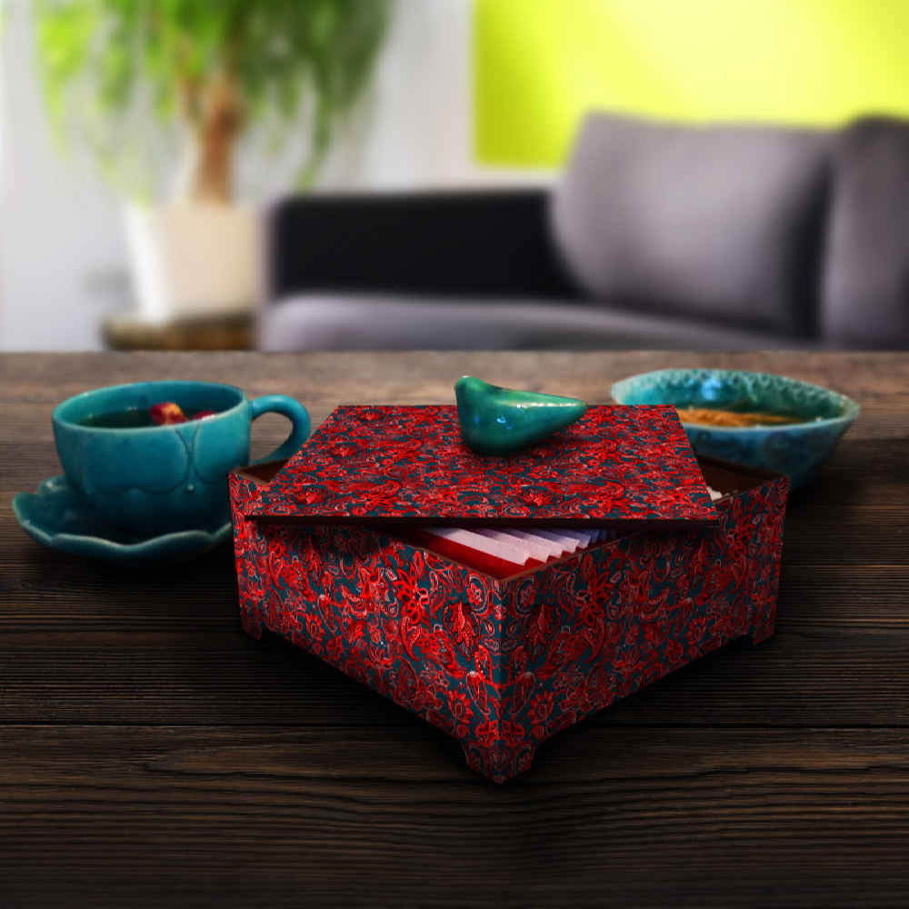 صندوق تنظيم الحلوى الخشبي نموذج سورنا