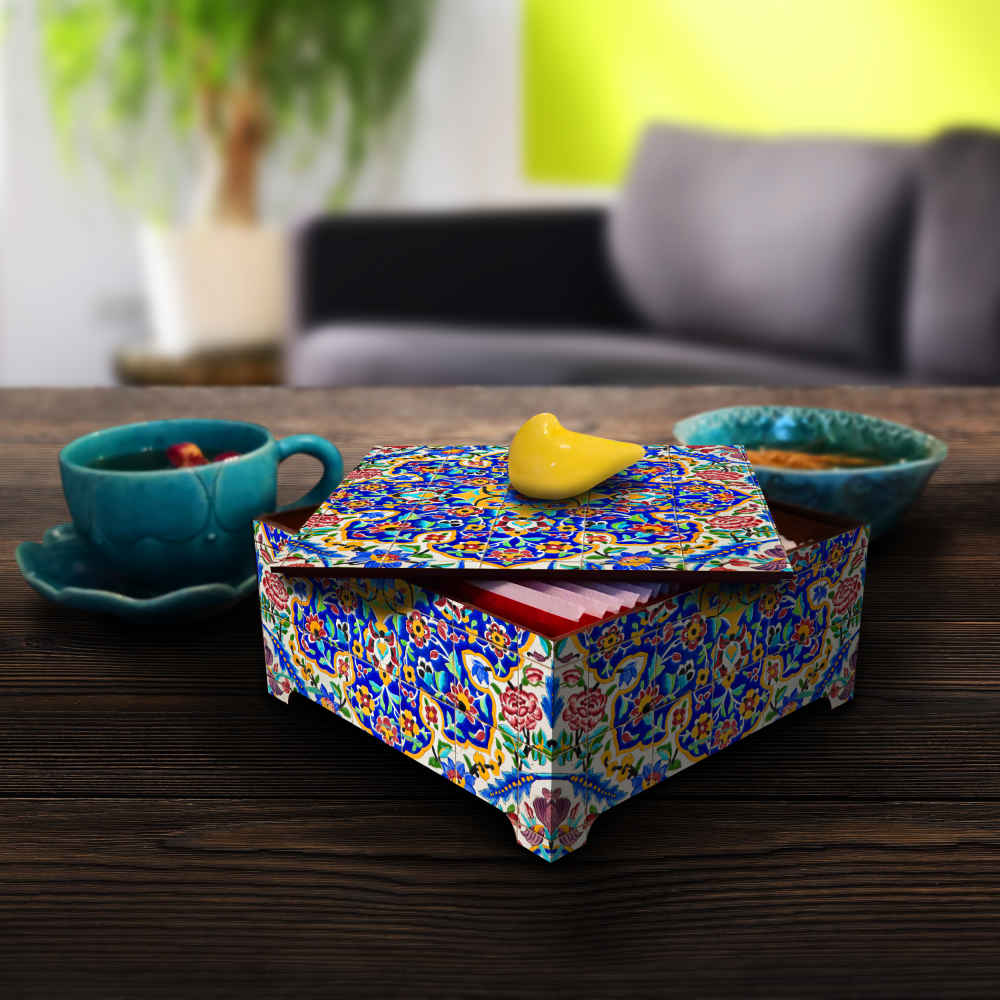 صندوق تنظيم الحلوى الخشبي نموذج تقليدي