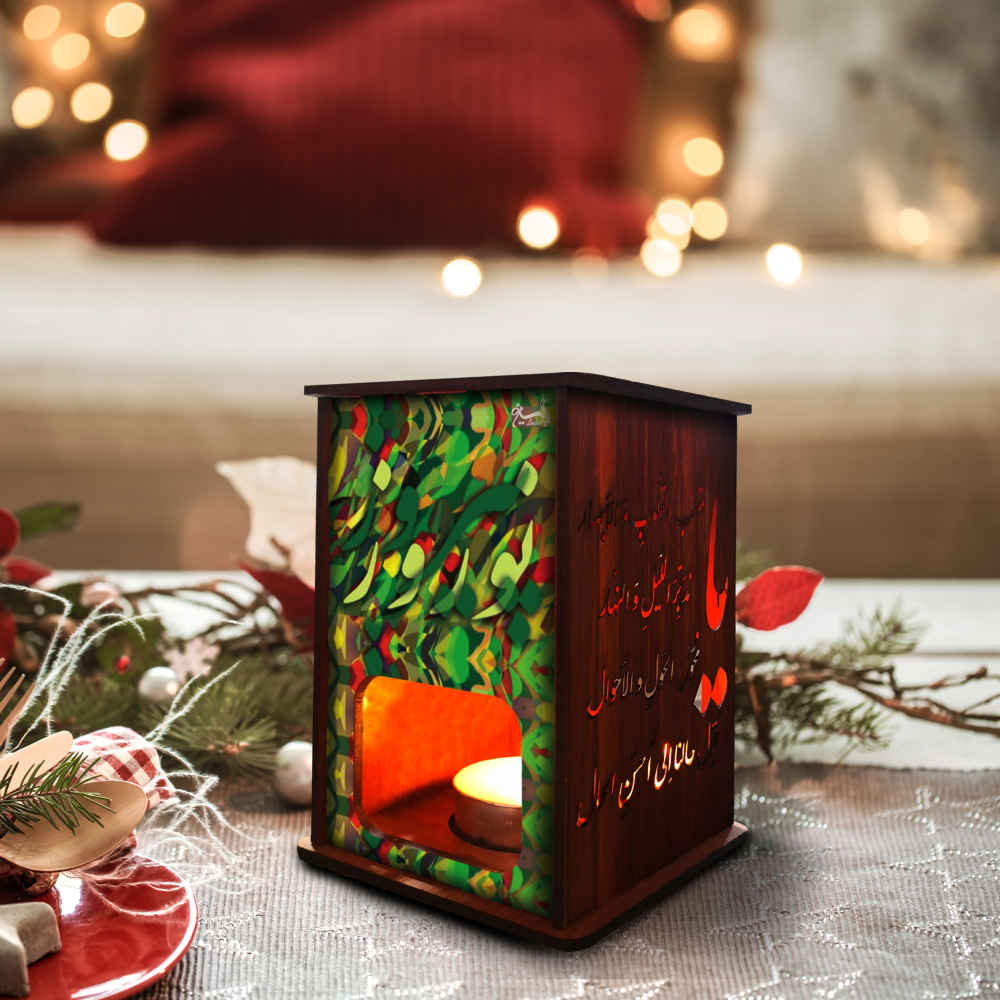 فانوس شموع خشبي نوروز (x2)