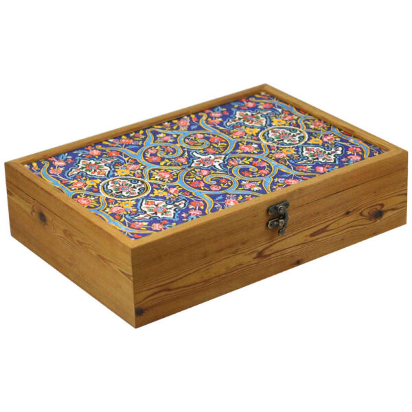 صندوق منظم لأكياس الشاي مع الصدور ونمط فارسي بارانا