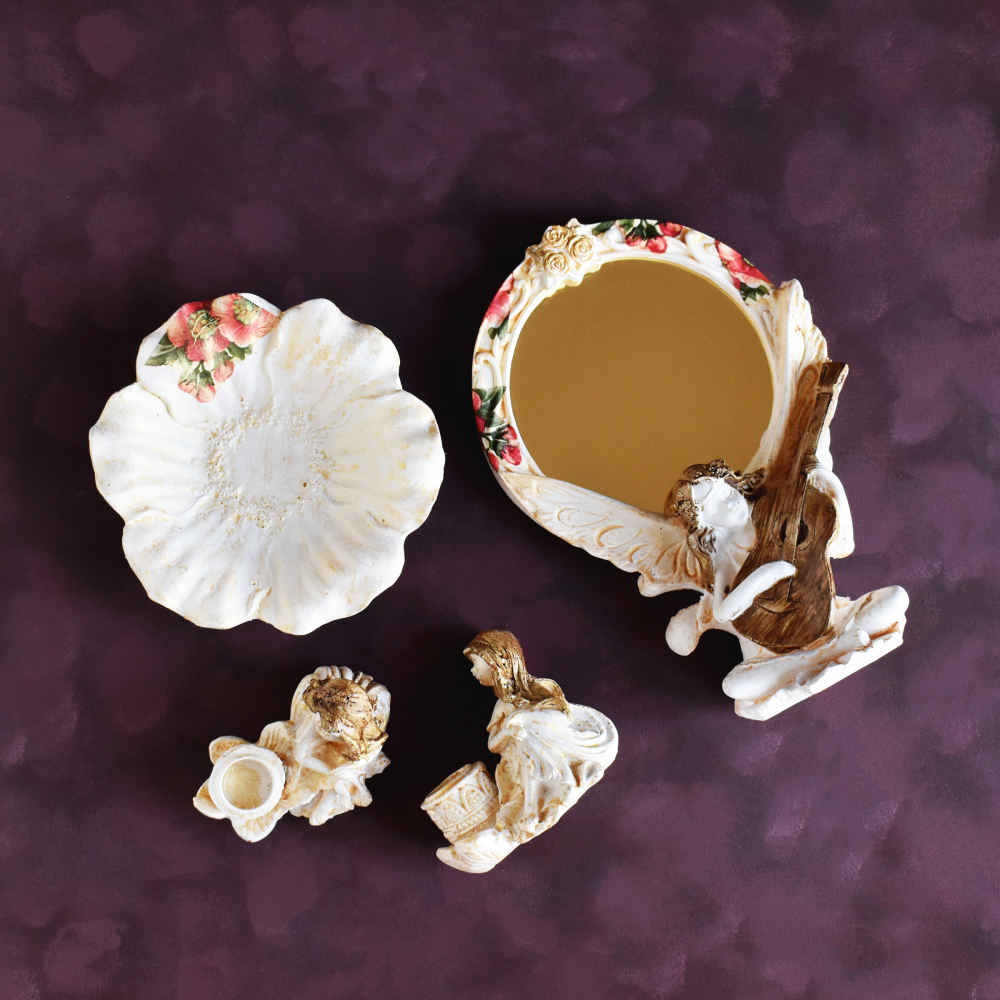 مجموعة أطباق السبعة مع مرآة مناسبة لنوروز دلنواز (11 قطعة)