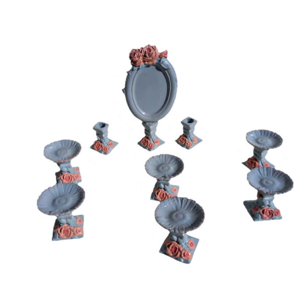 مجموعة أطباق السبعة مناسبة للاحتفال بنوروز زهرة (9 قطع)