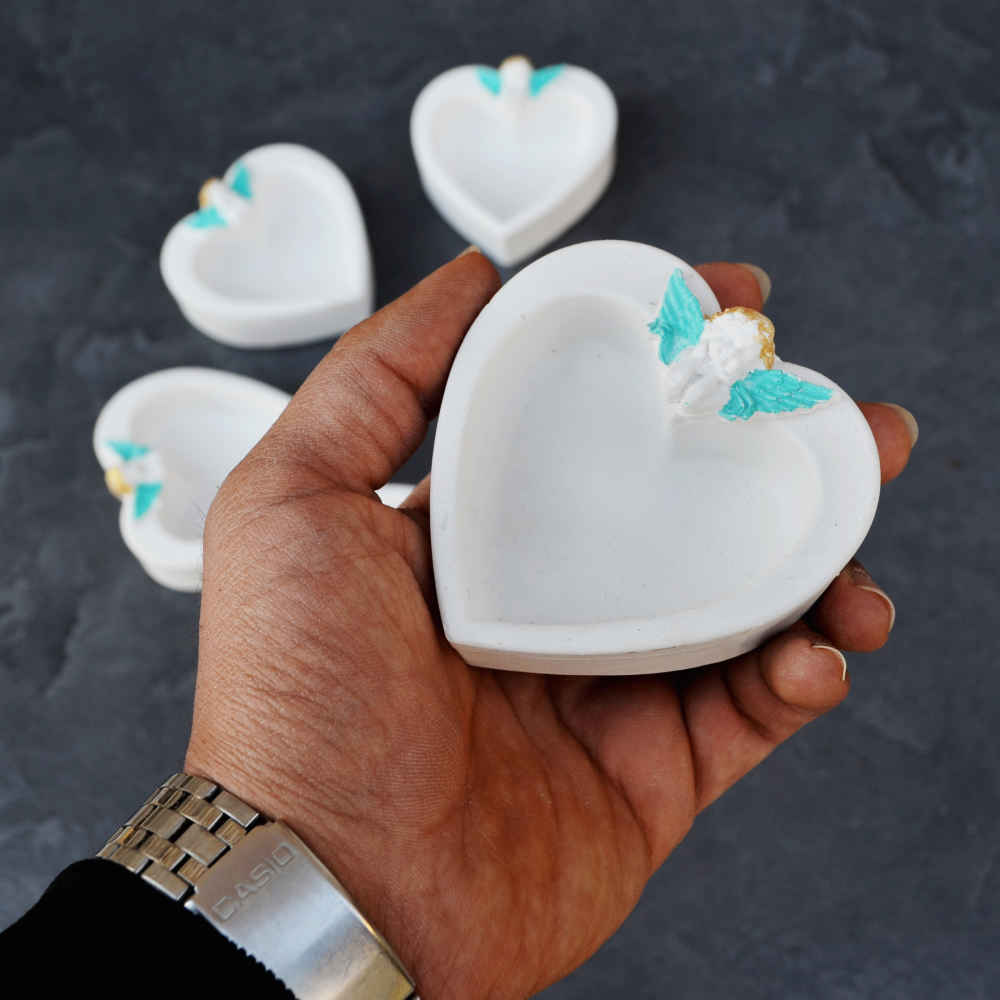 مجموعة أطباق السبعة مع مرآة مناسبة لنوروز قلب (6 قطع)