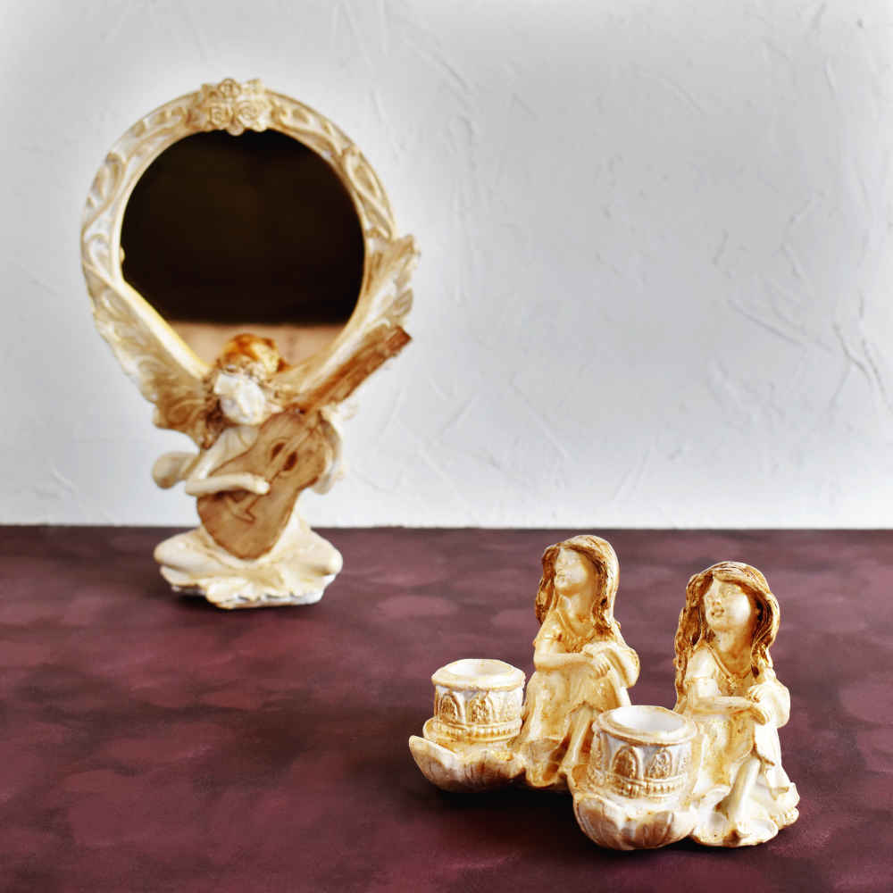 مجموعة أطباق السبعة مع مرآة مناسبة لنوروز پردیس (10 قطع)