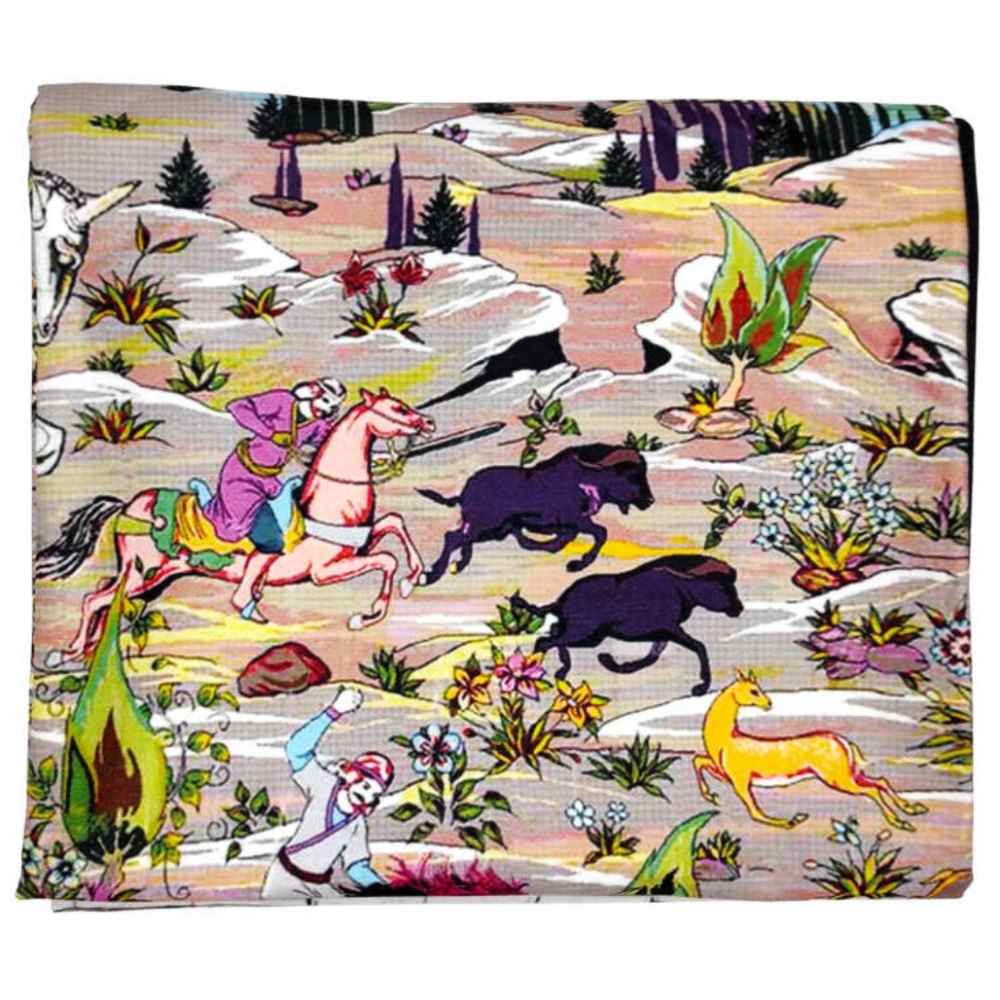 سجادة أرضية داخلية كبيرة على الطراز البوهيمي الإيراني صفا