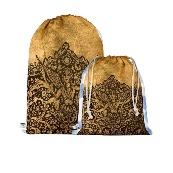 حقيبة رياضية بخيط سحب إيرانية موديل قهوة