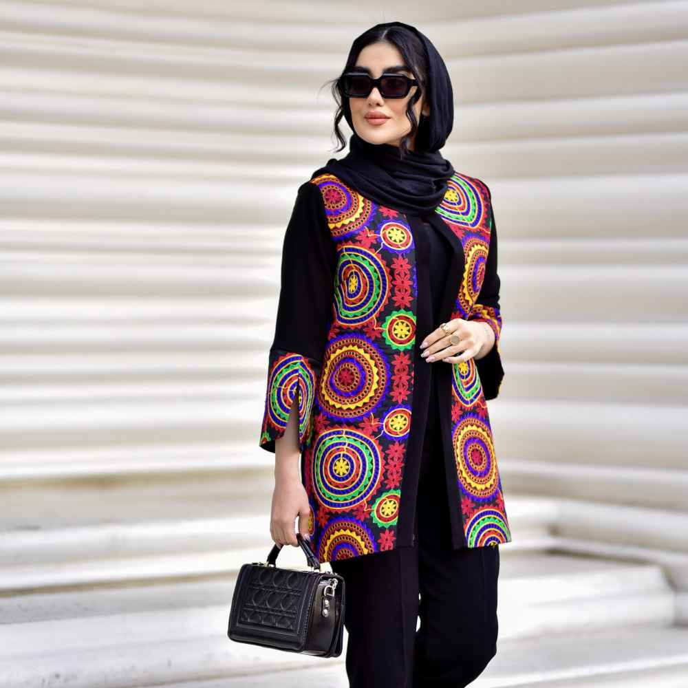 مانتو إيراني مع بنطلون موديل آفرين