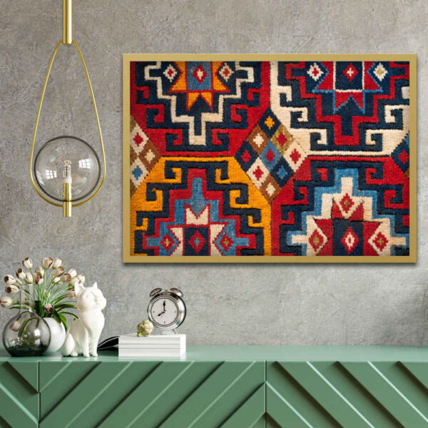 فَن القَماش الإيراني - مطبوع بسجادة (رُكن)