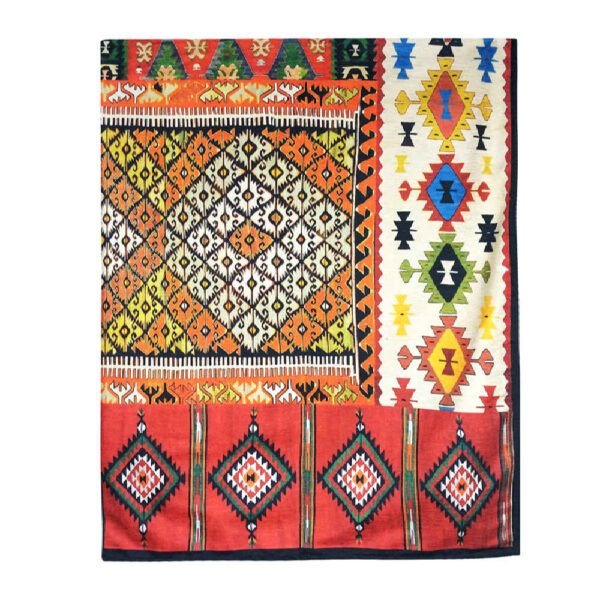 سجادة أرضية داخلية كبيرة على الطراز البوهيمي الإيراني ماهرخ