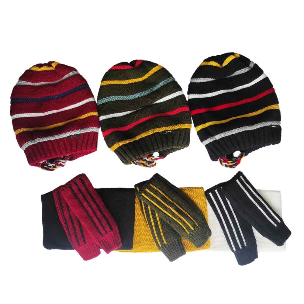 طقم قبعة وشال محبوك للنساء – نموذج هيفا