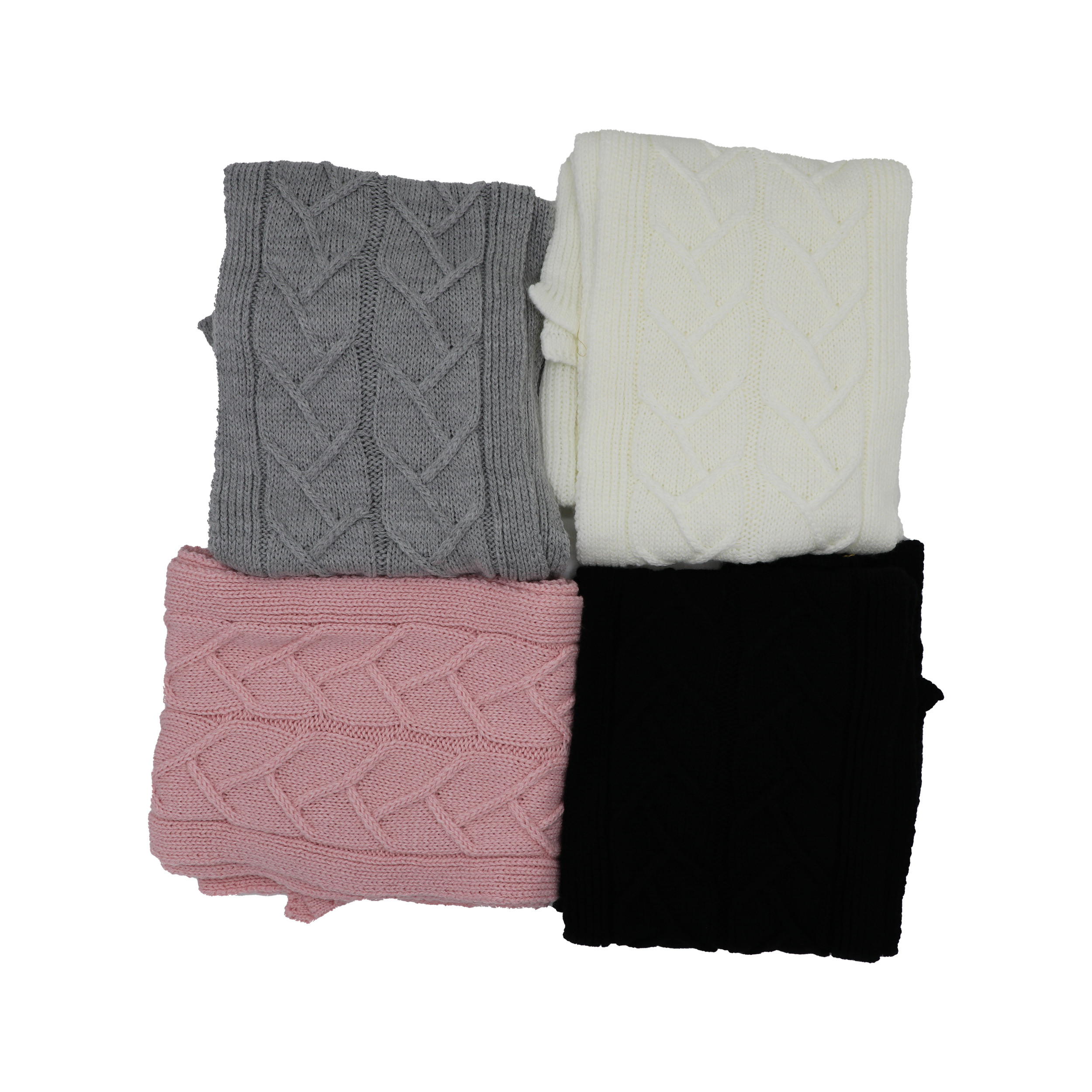 طقم قبعة وشال محبوك للنساء – نموذج فالا