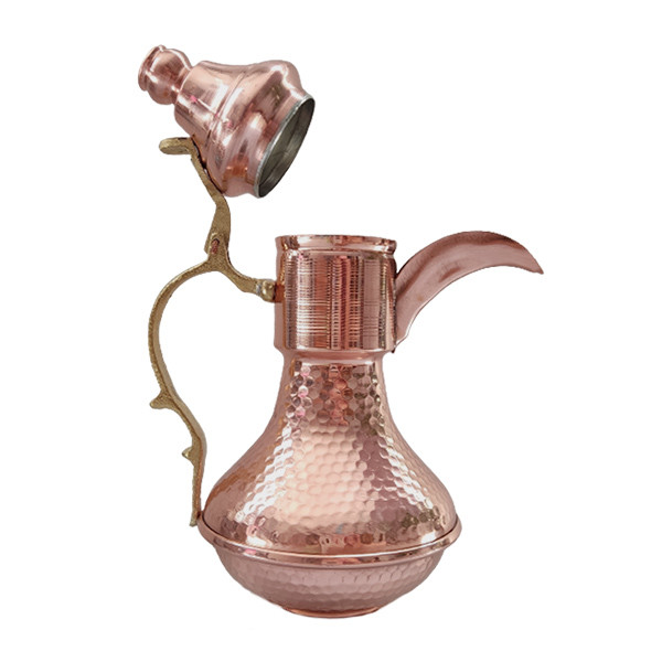 إبريق قهوة نحاسي دلة تقليدي عربي بوت مطرقة