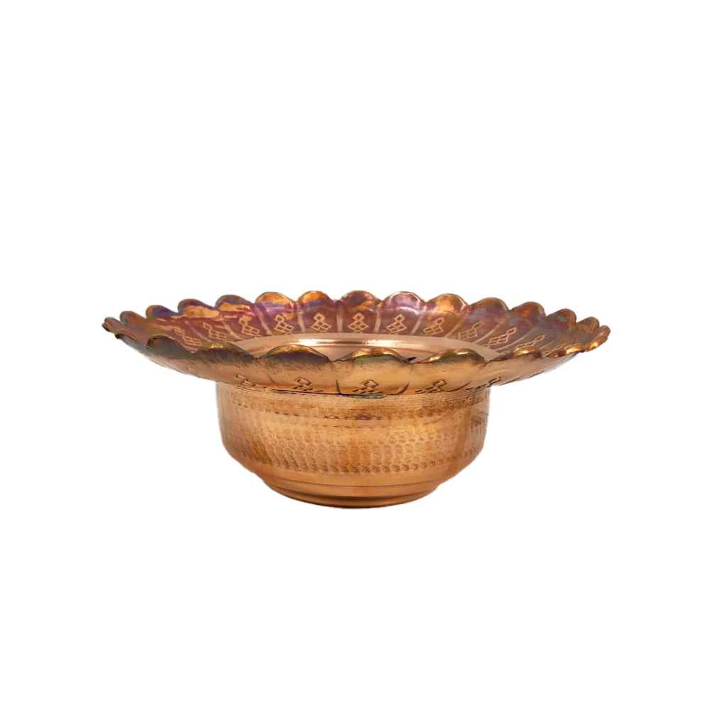 أفتابه نحاسي فارسي زخرفي مع وعاء غسل – نموذج إيليا