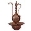 أفتابه نحاسي فارسي زخرفي مع وعاء غسل - نموذج راز