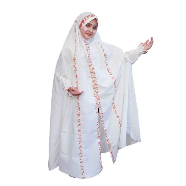 شادر صلاة إسلامي أبيض للبنات موديل بهاره