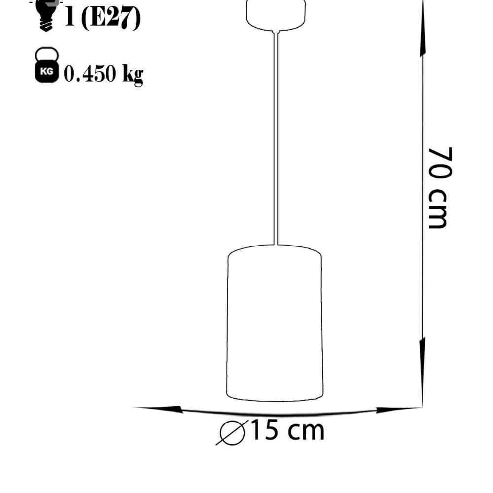 إضاءة سفلية من القماش مع أباجورة أسطوانية مخملية نوى