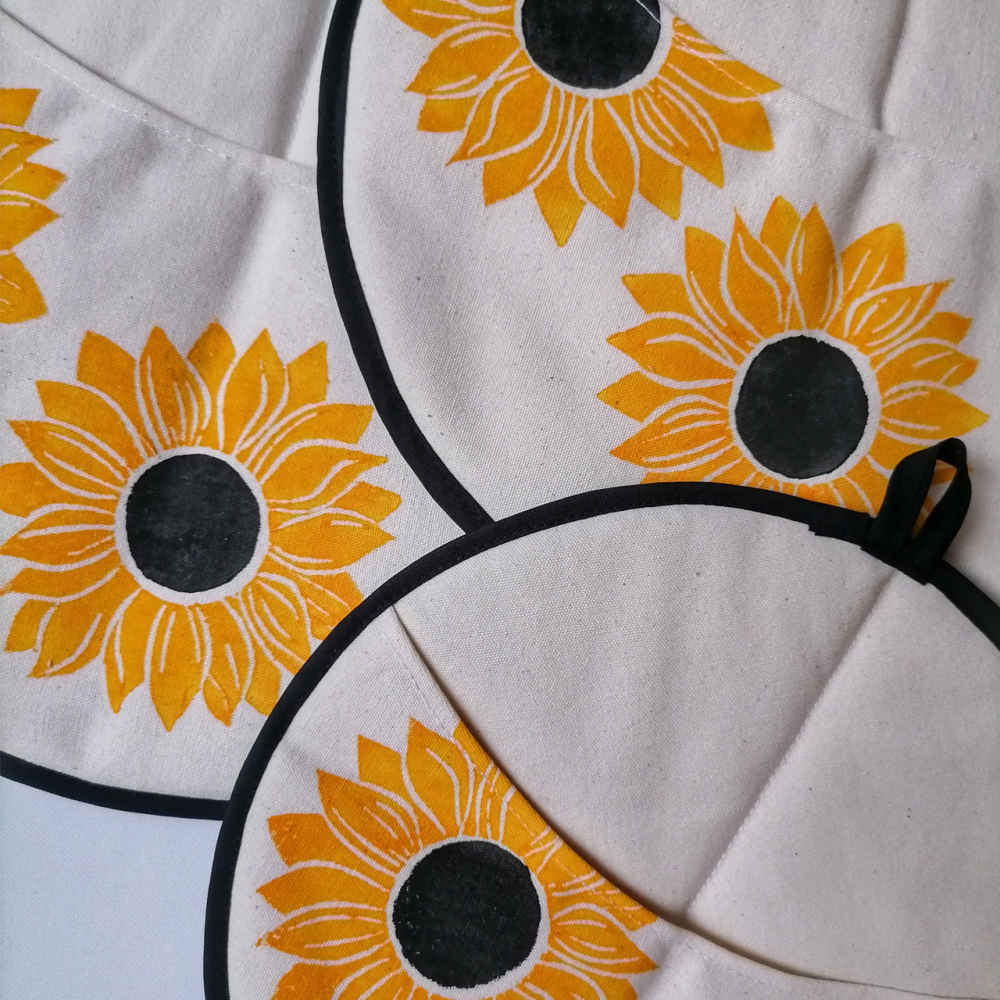 دامكوني – غطاء الأرز الإيراني مع مصيدة البخار مجموعة من 3 – نموذج دوار الشمس