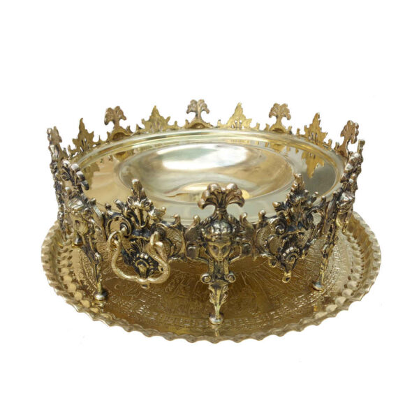 حارق الإسفند والبخور الإيراني - نحاس منقوش بتصميم زوايا