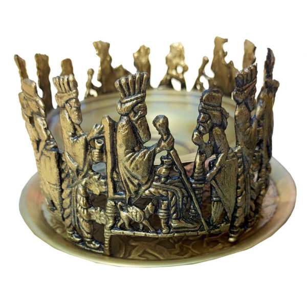 حارق الإسفند والبخور الإيراني - نحاس منقوش بتصميم حكامانش