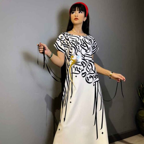 فستان نسائي موضة موديل پرنده