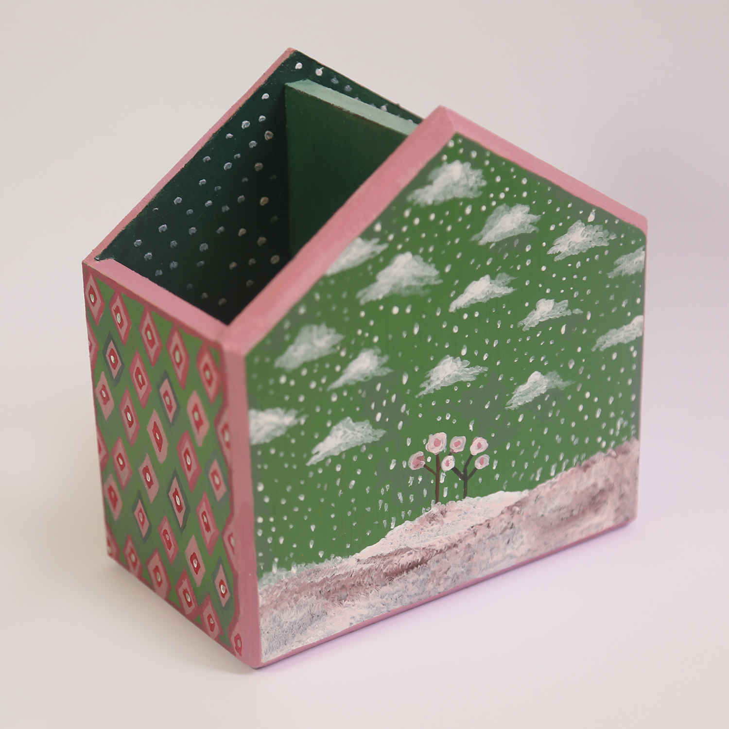 حامل فرش مكياج خشبي نموذج كوتيج