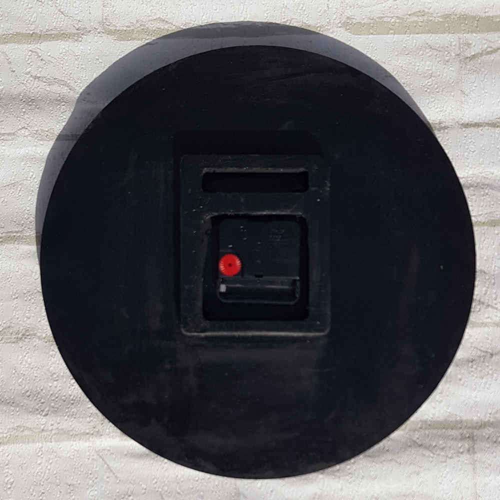 ساعة حائط مصنوعة يدويًا من الراتنج – نمط تجريدي الظلام