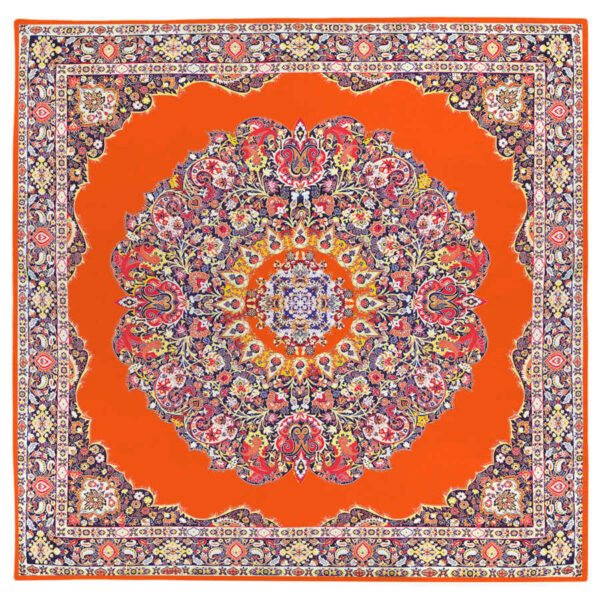 مفرش سفرة من الفلين بتصميم مستوحى من الأناقة الإيرانية بوته جغه