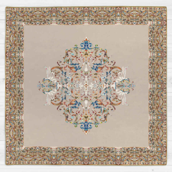 مفرش سفرة من الفلين بتصميم مستوحى من الأناقة الإيرانية كريم