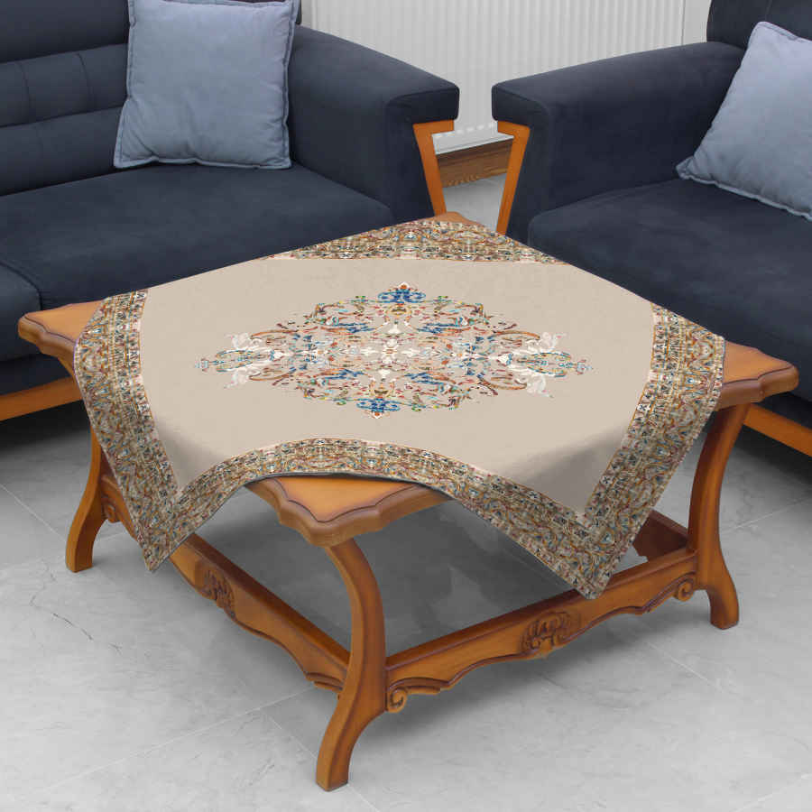 مفرش سفرة من الفلين بتصميم مستوحى من الأناقة الإيرانية كريم