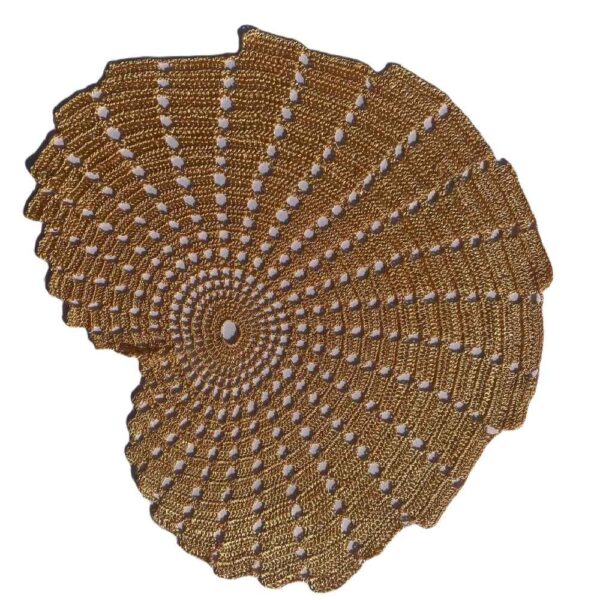 مفرش طاولة كروشيه يدوي النموذج حلزون