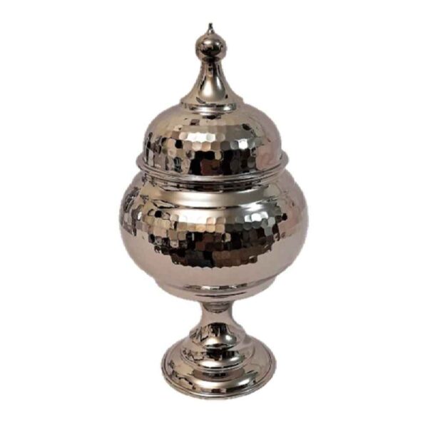 وعاء سكر إيراني نحاسي مصنوع يدويًا - محفور فضلي